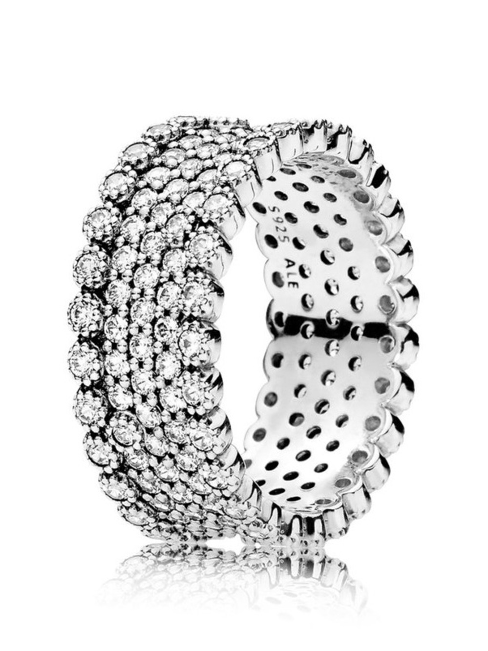 🌟 Genuine Retired PANDORA Lavish Sparkle Ring; 196313CZ